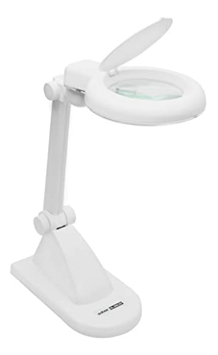 Solver LUPA DE BANCADA ILUMINAÇÃO LED 3X+12X BIVOLT HL200, BRANCO