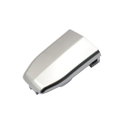 Front Door Handle Lock Cylinder Cover Fits for 2015-2018 Cadillac Escalade Silver 1 Pcs