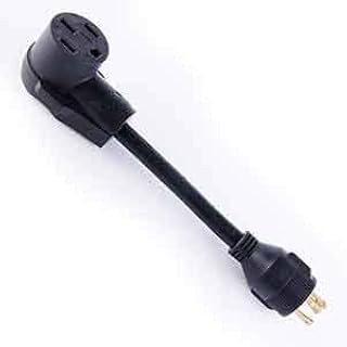 Superior Electric RVA1538 Generator 30 Amp 3 Pole NEMA L5-30P to RV 50 Amp Female NEMA 14-50R 12 Inch 10AWG/3 Cord