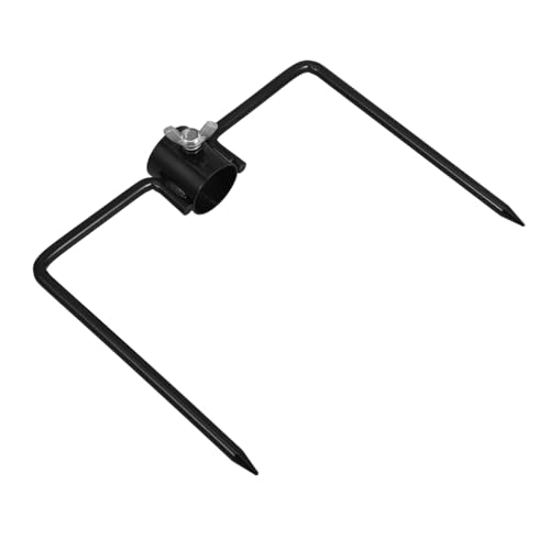 Kisangel Sonnenschirmständer Erdspieß Aus Eisen Garten Fahnenmastständer Robuster Sandanker Für Terrasse Angeln Und Outdoor Wetterbeständig Einfache Montage