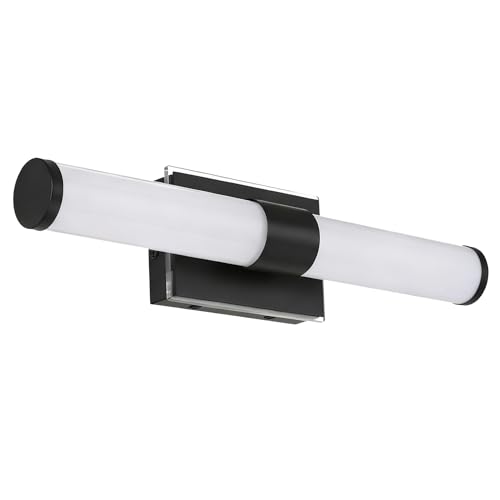 Image of 20 Inch LED Vanity Light Bar with Motion Sensor, Dual LED Source | 4 Lighting Modes (incl. Night Light) | 3000K Warm White, Dimmable, CRI 90+, 1040LM, ETL Listed (Matte Black)