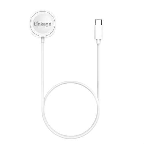 Linkage LWS9 Akıllı Saat Kablosuz Şarj Cihazı, 2.8W Manyetik Şarj Pedi, 1 Metre USB Type-C Kablo