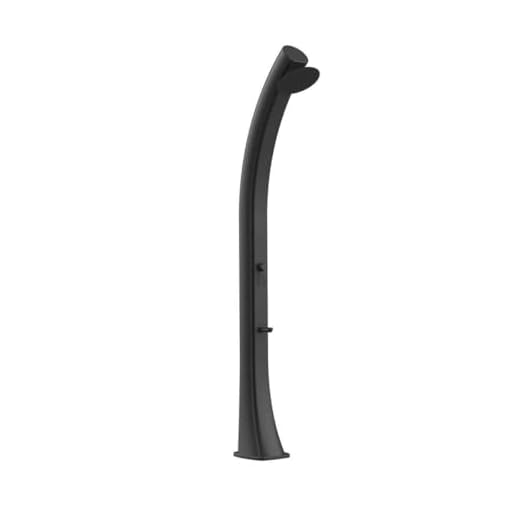 Starmatrix Rioxxl Ducha Solar Curvada De Polietileno Hd Altura 226 Cm 40 Litros, Negro