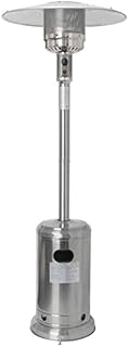 Durable heater 13kw Outdoor Patio Heater， Weatherproof Super Quiet Heater， Freestanding Heater， Overheat Protection Fan heater (Color : Silver