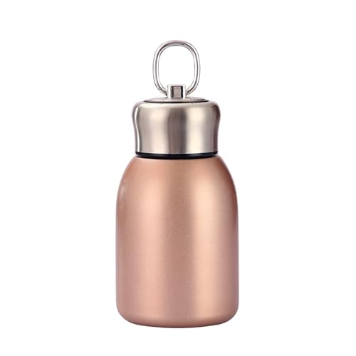 Botella de Agua Mini de Acero Inoxidable con Aislamiento al Vacío para Bebidas Calientes y Frías, Taza de Viaje 10.2oz/300ml (Dorado) miniatura 1