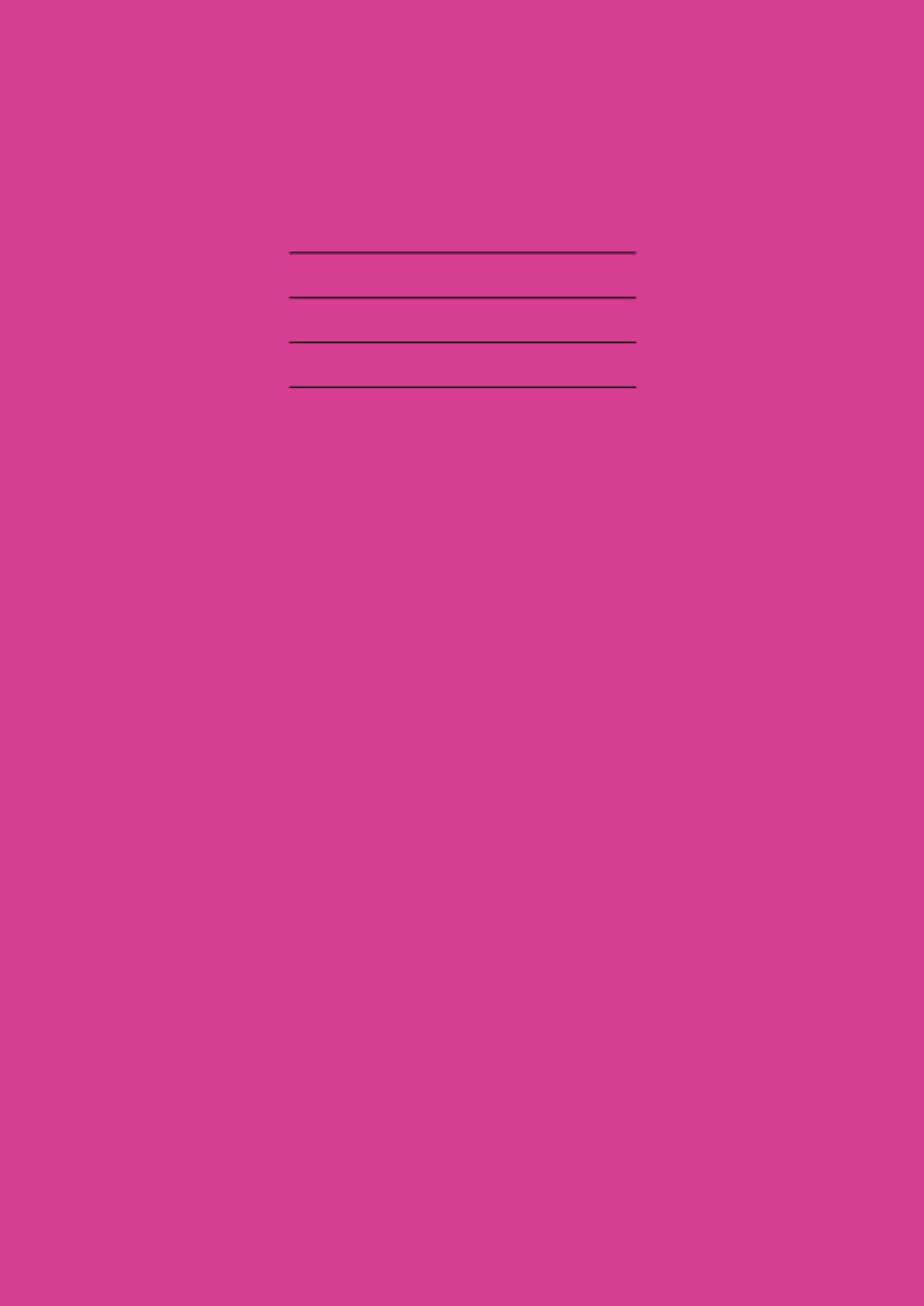 15mm Lined Exercise Book: Wide Line Ruled Exercise Books for Children | A4, 100 Pages, 90gsm Paper | Notebook for Kids School Homeschooling Writing - Pink