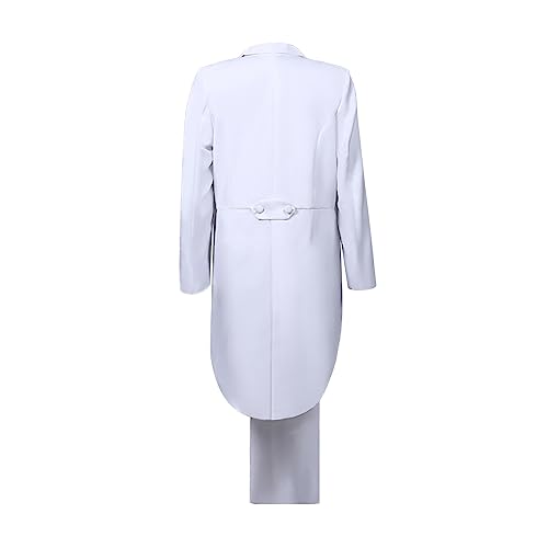Mens Tuxedo Jacket Tails Slim Fit Tailcoat Swallowtail Dress Coat Swallowtail Dinner Party Wedding Blazer Suit Jacket4