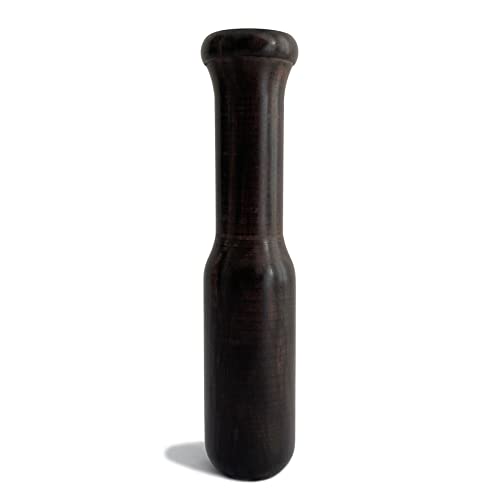 UPTALY 1 pcs Wooden Pestle (7'' x 1.5''), Natural Brown Black Color, Africa Ebony Blackwood, No Splicing, Solid Wood Pessel, Replaceable Pestle, Spare Manual Grinding Stick, Long Kitchen Pestle
