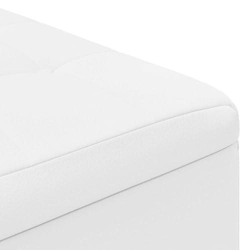 Sous-main de rangement cuir synthétique blanc 80x80x45cm antidérapant - 8