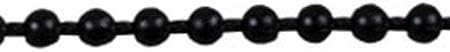Amazing Drapery Hardware Continuous Plastic Bead Chain Loop -Black - Drop: 5'