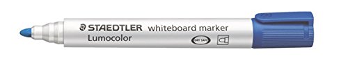 Rotulador staedtler lumocolor 351 para pizarra blanca punta redonda 2 mm recargable color azul