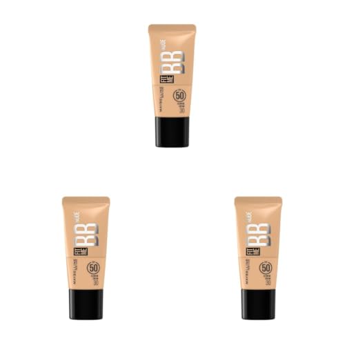 Image of Maybelline New York Fit Me Glow BB Cream, SPF 50 + 24H Hydration With Niacinamide & Hyaluronic Acid, Dewy Finish for Normal to Dry Skin- Shade 30, 25ml (Pack of 3)