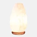 Himalayan Glow White Salt Crystal Lamp,Natural Salt Night Light,Hand Crafted with Neem Wooden Base,Salt Lamp Bulb,(ETL Certified) Dimmer Switch | 5-7 LBS