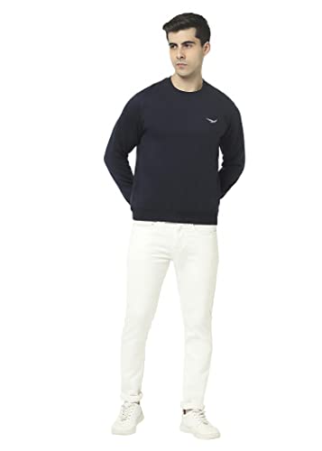 Image of HiFlyers Men's Cotton Blend Casual Crew Neck Sweatshirt