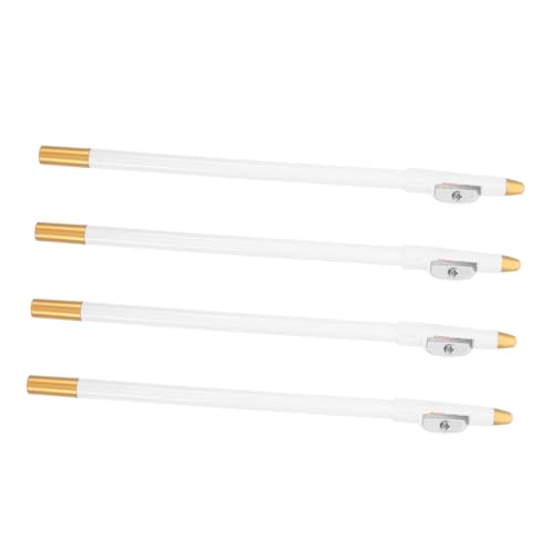 Set 4pcs sacapuntas para lápices de barbería blancos miniatura 1