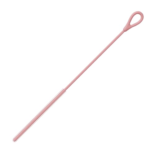2 Cepillos De Silicona para Pajitas - Cepillo Limpiador De Biberones | Herramienta De Limpieza Reutilizable con Mangos De 6 Y 9 Mm De Largo | Arandela Antideslizante Paras Tazas, Jarros Y Biberone