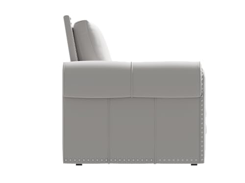 Image of Eafurn 93.7 inch King Size Pull Out Sofa Bed, 3-in-1 Convertible Sleeper Sofa Couch Bed with Nailhead Decor and Rolled Arms, Velvet Oversized Chesterfield Loveseat Chaise Lounge