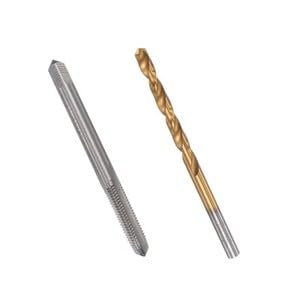 #US M5 x 0.8 Thread Tap Set and 4.2mm Twist Drill Bit for Drilling Tapping Metric