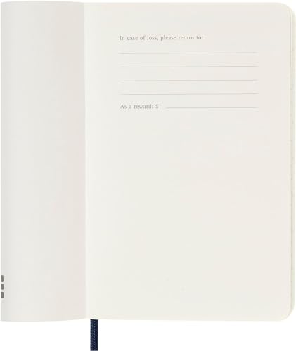 Moleskine Daily Planner, 12-Month Daily Agenda 2025, Soft Cover and Elastic Closure, SapphireBlue Color, PocketSize 9x14 cm - Image 4