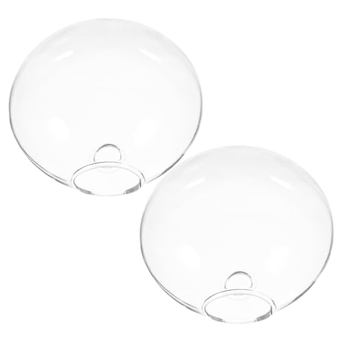 HOLIDYOYO Jarrón Hidropónico Colgante De Pared 2 Unidades, Macetas De Vidrio Transparentes para Plantas Hidropónicas, Diseño Ahorra Espacio para Decoración Interior y Exterior