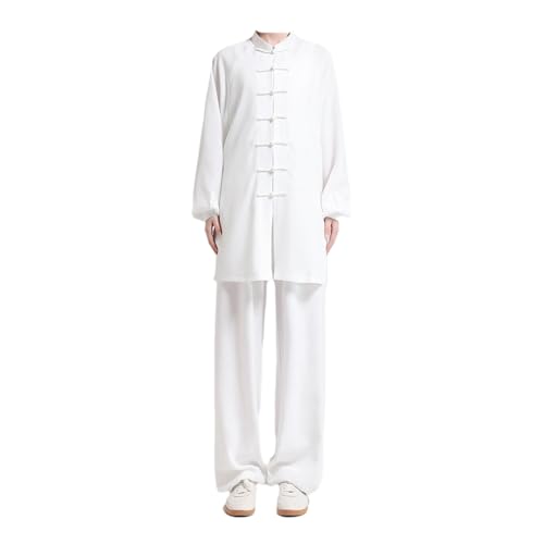 Leeonway Traje Tang Uniformes De Kung Fu,Tang Traje De Artes Marciales Kung Fu,Unisex Ropa De Tai-Chi,Ligero Y Transpirable,Se Puede Usar En Interiores O Exteriores