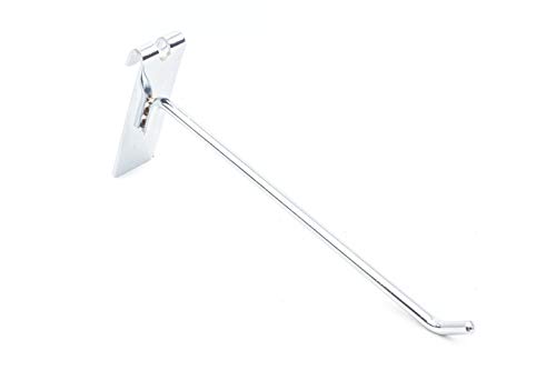 10x Gancho Soporte de Acero para Expositor de Malla y Reja | Longitud 35cm