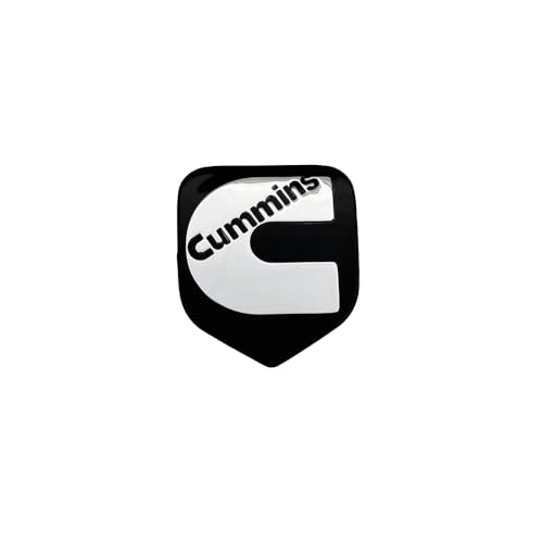 Image of 1Pc Compatible with 2nd Gen 94-02 Front Grille Head Cummin Emblem 3D Badge NamePlate (Black Chrome)