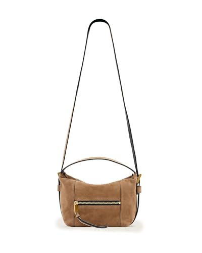 Image of AllSaints Vega Suede Grab Bag Biscuit Brown One Size
