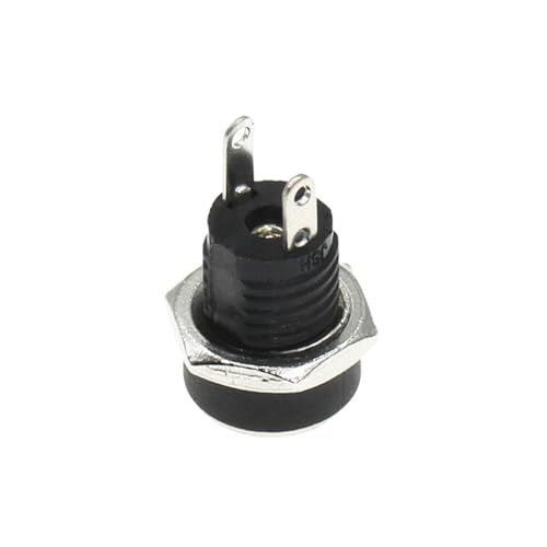 Conectores Macho de plástico DC022 y hembra con tuerca de montaje en panel de 5,5 x 2,1 mm 4
