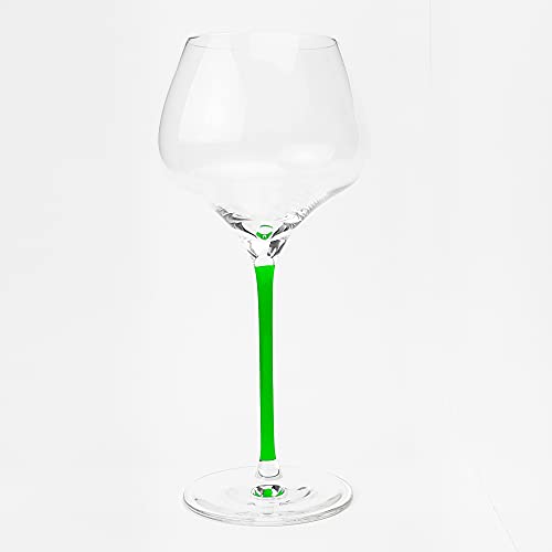 alsastyle 6 Verres Grand Sommelier d'Alsace avec Jambe Verte