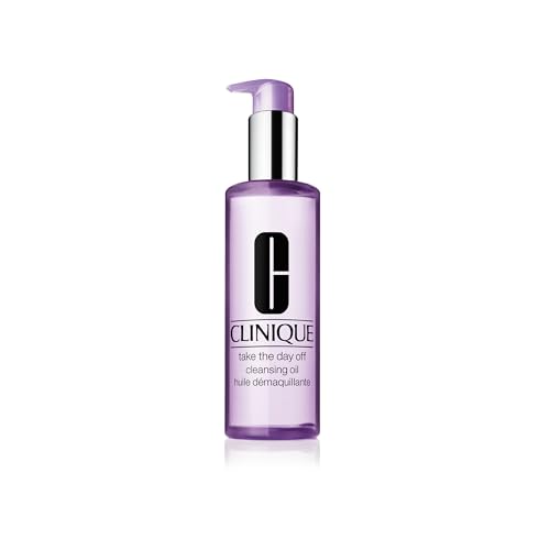Clinique Take The Day Off Cleansing Oil | Make-up-Entferner für alle Hauttypen der mühelos Make-up und Sonnenschutz löst | sanft + wirksam 200 ml
