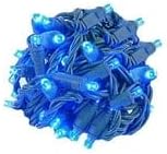 Miniatura 5 de Novelty Lights Juego de 50 luces LED parpadeantes de Navidad, azul, verde y blanco, 25 pies