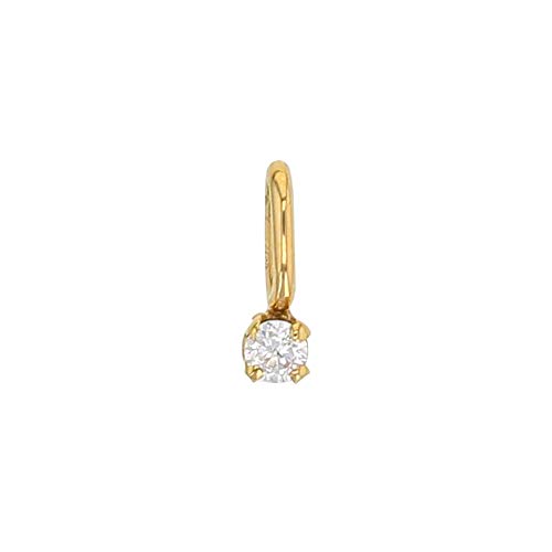 Pendentif Or 750/1000 diamant fini les bijoux qui ternissent avec le serti griffes