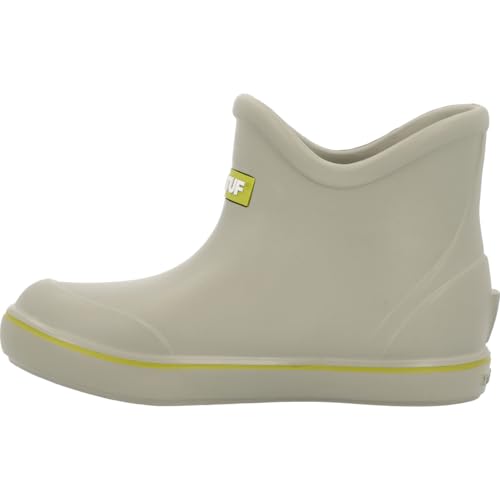 Image of XTRATUF TUFS Big Kids Ankle Deck Boot - Size 6, Sand - Lightweight, 100% Waterproof Rubber Footwear for Boys & Girls - Non-Marking, Slip-Resistant Outsole