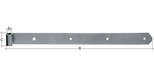 Alberts 314095 Penture | en différents modèles | galvanisée à chaud | gond Ø 16 mm | taille...