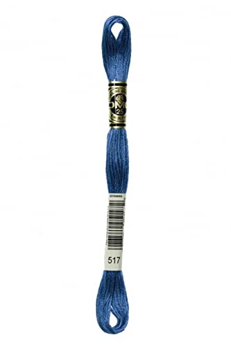 Dmc Stranded Cotton Embroidery Thread 517 - Per Skein #TOP23