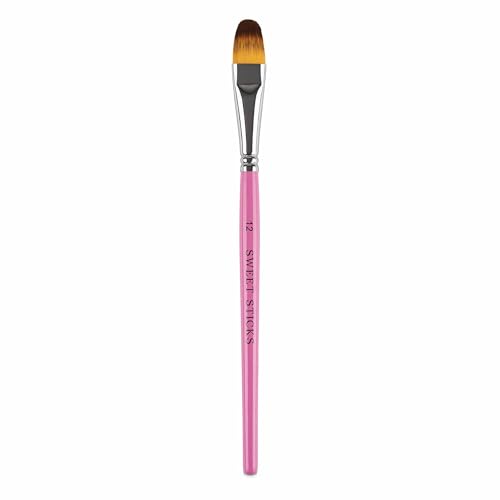Sweet Sticks Brush for Cake Decoration, Filbert #12