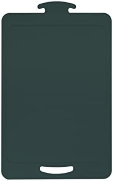 SILLYMANN Sanitizable Platinum Silicone Cutting Board | Double Side Chopping Mat, Easy to storage | Non-Slip Thick 0.18“T, 10.4” (W) x 16.7” (L) (Ocean Green)