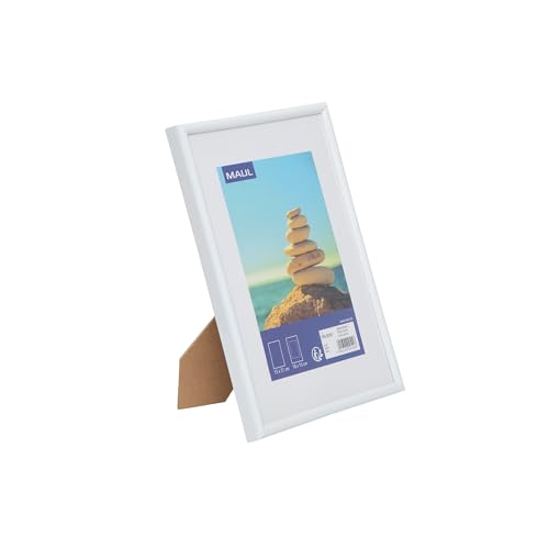 Maul MAULart �ʐ^�t���[���A15 x 21 cm�A�c�����܂��͉������̃v���X�`�b�N���t�H�g�t���[���A�}�E���g�C���T�[�g�t���A���O���\�ȃt���[���A�ʐ^�A�R���[�W���A�ʐ^�ɍœK �z���C�g