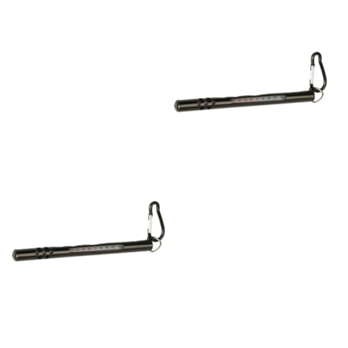 HANABASS 2pcs Pencil Thermometer for Fahrenheit Celsius Outdoor Thermometer Carabiner Clip Portable Fishing Tool for Fly Fishing