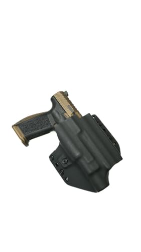 Watchdog Tactical Holster for Canik Taran Tactical Innovations TTI Combat, OWB,IWB,QLS, and Light Bearing. (Outside the Waistband w-Baldr Pro R, Black Right Handed)