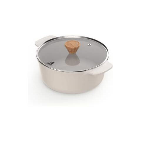 Ekau Essential Casserole Pot 24cm - Ivory Cover