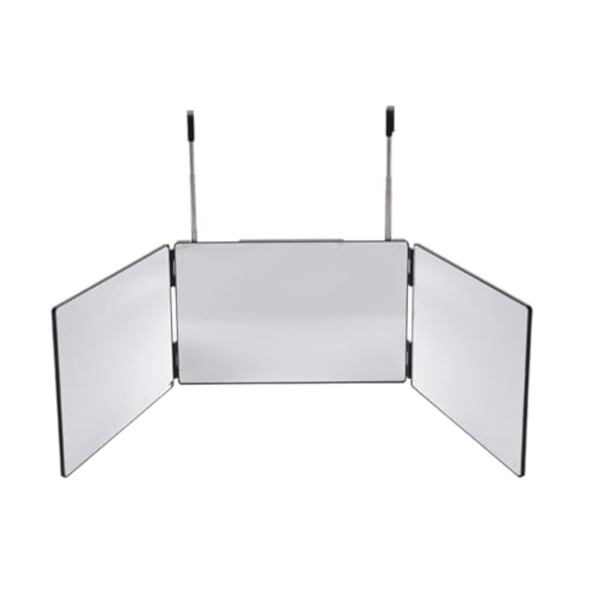Trifold Mirror for Self Hair Styling, Adjustable Height