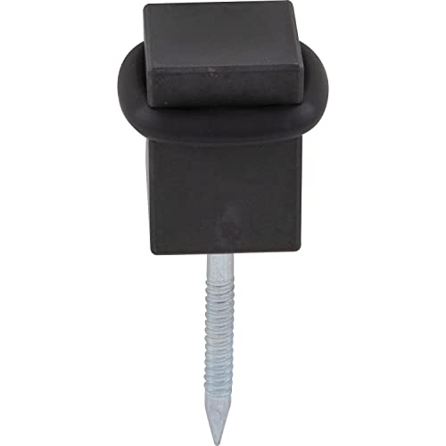 HALCÖ 0529.157.00.0.01 Door Stopper Base for Screwing Door Buffer with Rubber Ring, Square 25 x 25 mm, Galvanised Steel