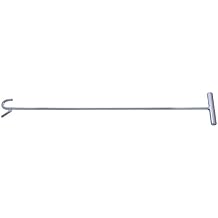 United Pacific 90012 31" Heavy-Duty Chrome Plated 5th Wheel Pin Puller, Solid Steel Rod w/5in Handle, Fifth Wheel Pin Puller - S-Hook One Unit