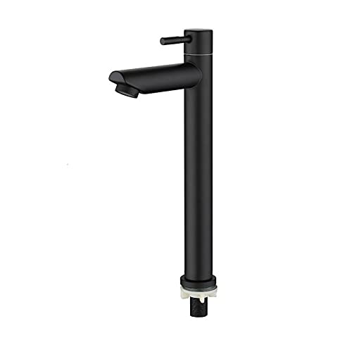 Grifo de lavabo largo de acero inoxidable con flujo suave antidesgaste