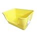 Leefasy Cat Jumbo with High Sides for Indoor Cats Cat Sand Basin Cat Bedpan Cats Litter Pan Kitten Potty Toilet, Yellow