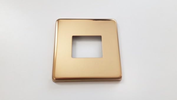 Light Switch Cover Plate Conversion in Polished Brass Single Or Double Stick on (2 x Double Light Switch Cover Plate)
