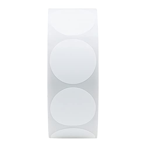 Hybsk White Color Coding Dot Labels Round Semi Gloss Paper Stickers Adhesive Label (1 Inch) #TOP2