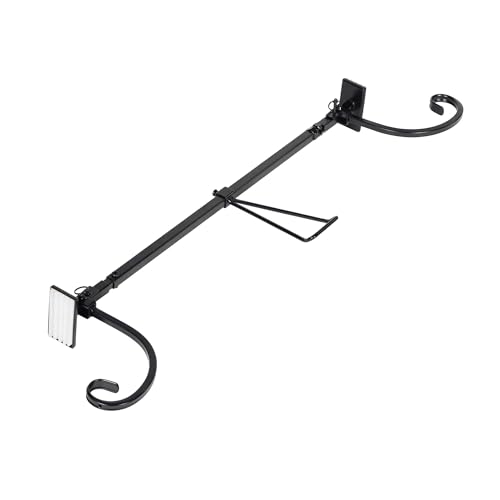 VILLAGE LIGHTING COMPANY [Front Door Garland Hanger] - Adjustable to Different Door Widths | Heavy-Duty Cast Iron | Decorative Christmas and Holiday Decor | No Nails Screws or Damage